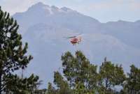 Las autoridades entregaron ayuda humanitaria a dos de las 10 familias afectadas por los incendios forestales en Puembo-Tababela 