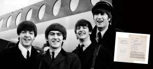 A subasta el primer contrato de grabaci&oacute;n de Los Beatles