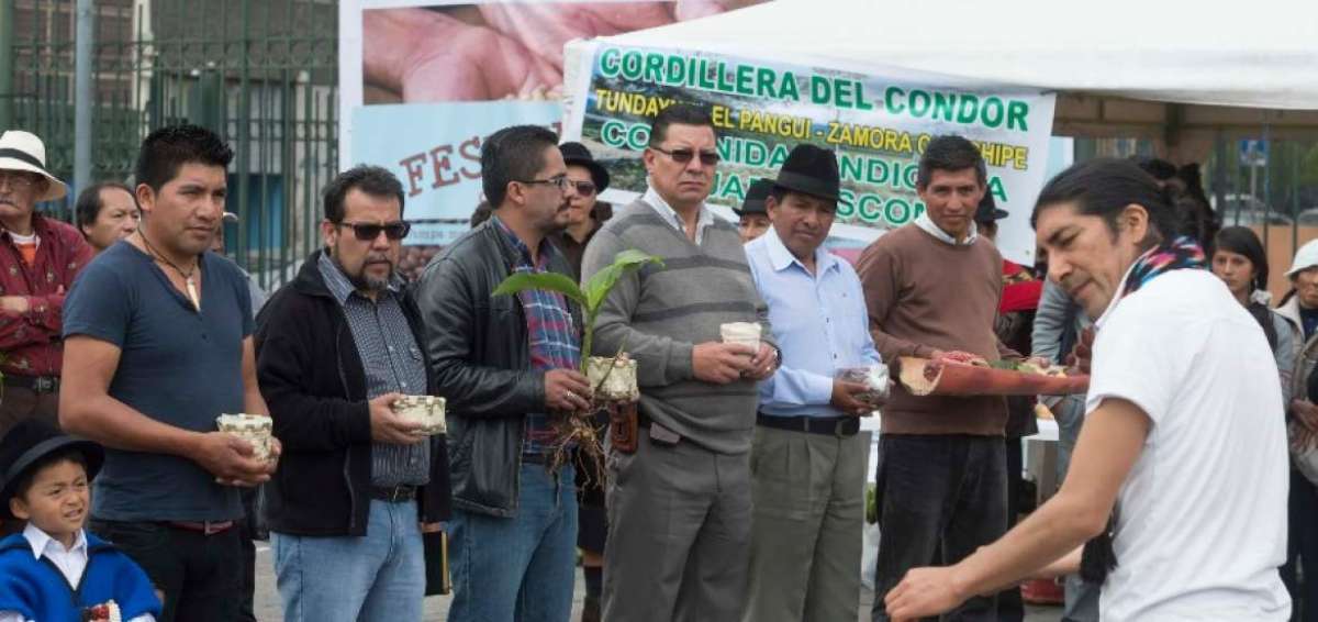 Dirigentes sindicales participaron en la Feria del Trueque, realizado en Quito. 