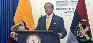 Oswaldo Jarr&iacute;n, ministro de Defensa de Ecuador.