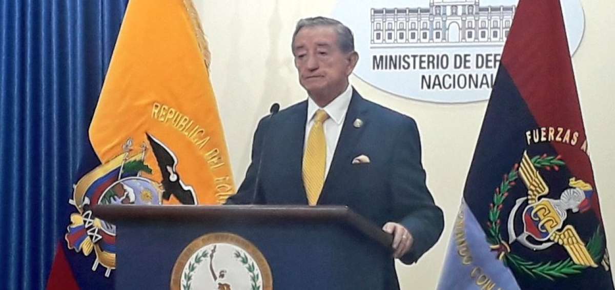 Oswaldo Jarr&iacute;n, ministro de Defensa de Ecuador.