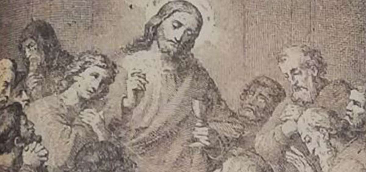 La &uacute;ltima cena de los ap&oacute;stoles con Jesucristo
