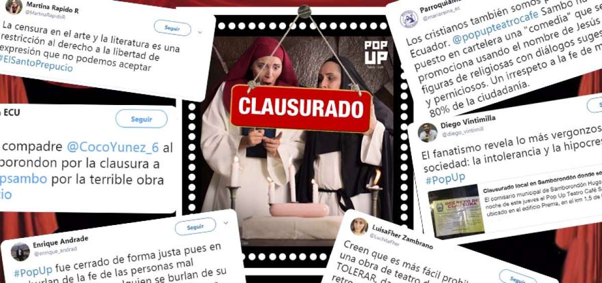 La noche del jueves 11 de enero, la clausura del teatro Pop Up fue un hecho que se viraliz&oacute; en redes sociales, convirti&eacute;ndose en Guayaquil en tendencia en Twitter.