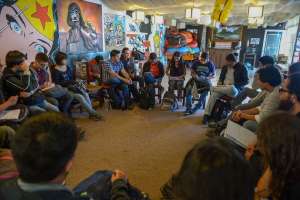Los estudiantes de la PUCE est&aacute;n inconformes por el incremento en las pensiones. Foto: Santiago Aguirre/ EL TEL&Eacute;GRAFO
