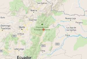 En Cayambe se registró un temblor. 