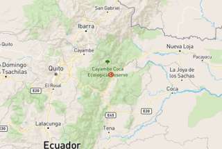 En Cayambe se registró un temblor. 