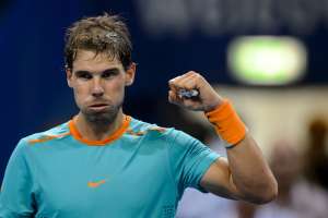 Rafael Nadal gan&oacute; en la primera ronda de Basilea por primera vez en su carrera. Foto: AFP