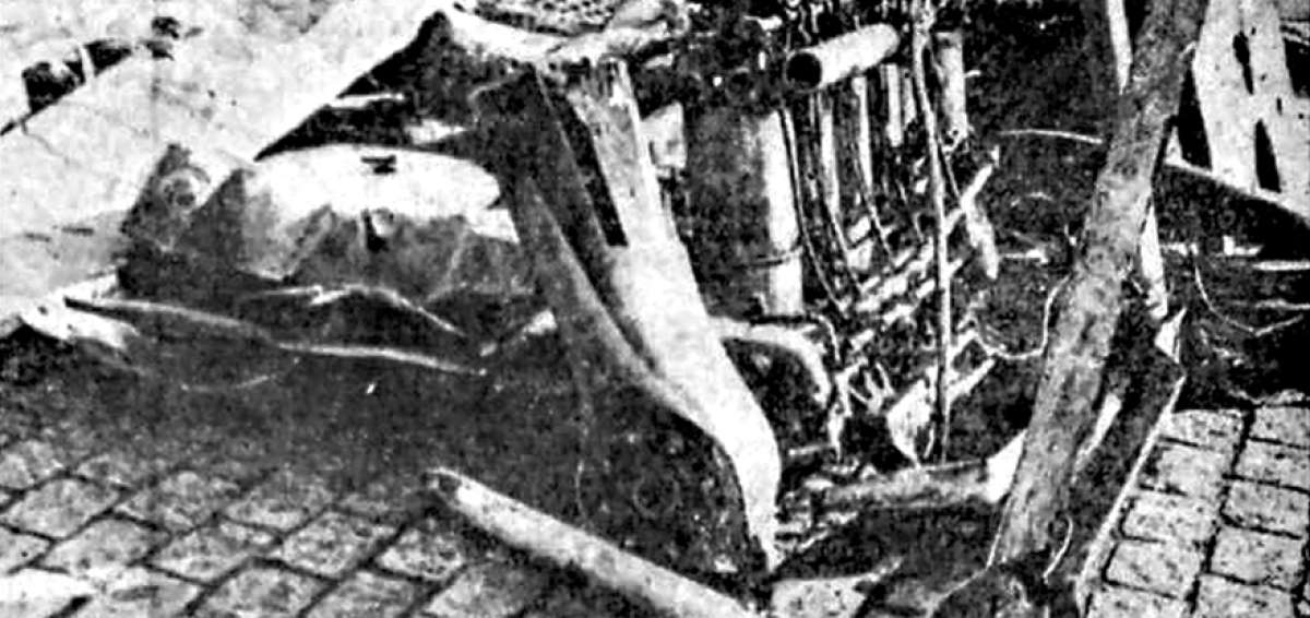 Restos de avi&oacute;n alem&aacute;n se exhiben en Dunkerque