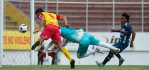Diego Ben&iacute;tez fue el autor del segundo tanto del 'Pap&aacute;' Aucas.