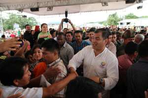 El presidente Rafael Correa durante el Enlace Ciudadano 376 desde Napo. Foto: Presidencia 