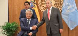 Presidente Moreno mantuvo reuni&oacute;n con Antonio Guterres