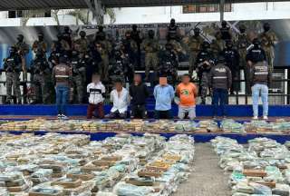El Bloque de Seguridad incautó el cargamento de droga en una hacienda de Chongón.