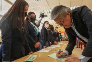 El presidente Guillermo Lasso fue el encargado de inaugurar el nuevo ciclo académico.