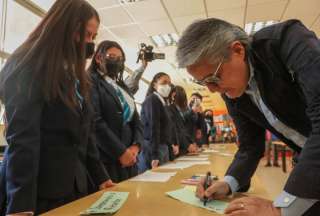 El presidente Guillermo Lasso fue el encargado de inaugurar el nuevo ciclo académico.