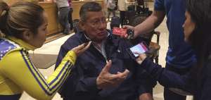 Presidente de la FEF, dialog&oacute; con los medios en Per&uacute;.