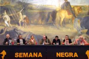 Manuel Vidal, Adrian McKinty, Agust&iacute;n Fern&aacute;ndez, Ana Colchero, Alexis Revelo y Berna Gonz&aacute;lez son parte de los escritores que participaron de este evento. Foto: Tomada de Semana Negra.blogspot