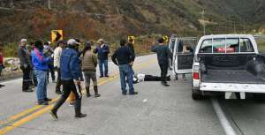 Un manifestante muri&oacute; arrollado en Molleturo