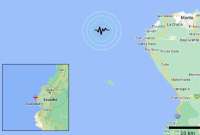 El Instituto Geofísico del Ecuador (IG-EPN) reportó un sismo cerca de las playas de Manta, en Manabí.