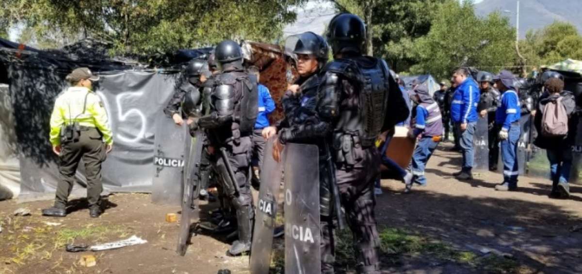 Autoridades desmontaron campamento de venezolanos en Carcel&eacute;n
