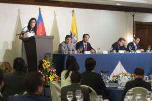 La Federaci&oacute;n Nacional de C&aacute;maras de Industrias del Ecuador organiz&oacute; el XII Congreso Industrial del Ecuador, que se desarroll&oacute; en Quito. Foto: John Guevara / EL TEL&Eacute;GRAFO