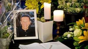 Foto del funeral en recuerdo de Richard Nieuwenhuizen.