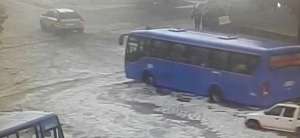Imagen captada del ECU911 que registra inundaciones al sur de Quito. Foto: Cortes&iacute;a