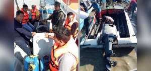 La Armada traslad&oacute; a los n&aacute;ufragos hasta un muelle y remolc&oacute; la lancha.