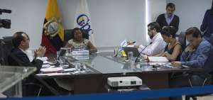 La presidenta del Consejo de Participaci&oacute;n Ciudadana, Raquel Gonz&aacute;lez, afina junto con los vocales de ese organismo el reglamento para renovar el CNE.