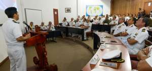 La inauguraci&oacute;n se realiz&oacute; en el aula magna de Estado Mayor de la Academia de Guerra Naval en Guayaquil.