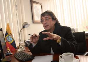 En una entrevista esta ma&ntilde;ana, el dirigente de Alianza PAIS reiter&oacute; que el movimiento sigue siendo la primera fuerza pol&iacute;tica del pa&iacute;s. Foto: Santiago Aguirre/EL TEL&Eacute;GRAFO