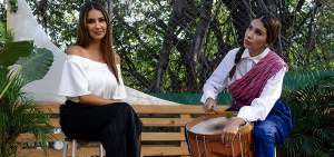Esta composici&oacute;n, hecha en cafeter&iacute;a Mora Amarilla, muestra a Alejandra Paredes en su rol de Chavela Vargas.
