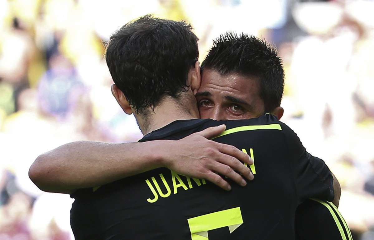 David Villa anot&oacute; el primer gol de Espa&ntilde;a hoy ante Australia. Foto: EFE