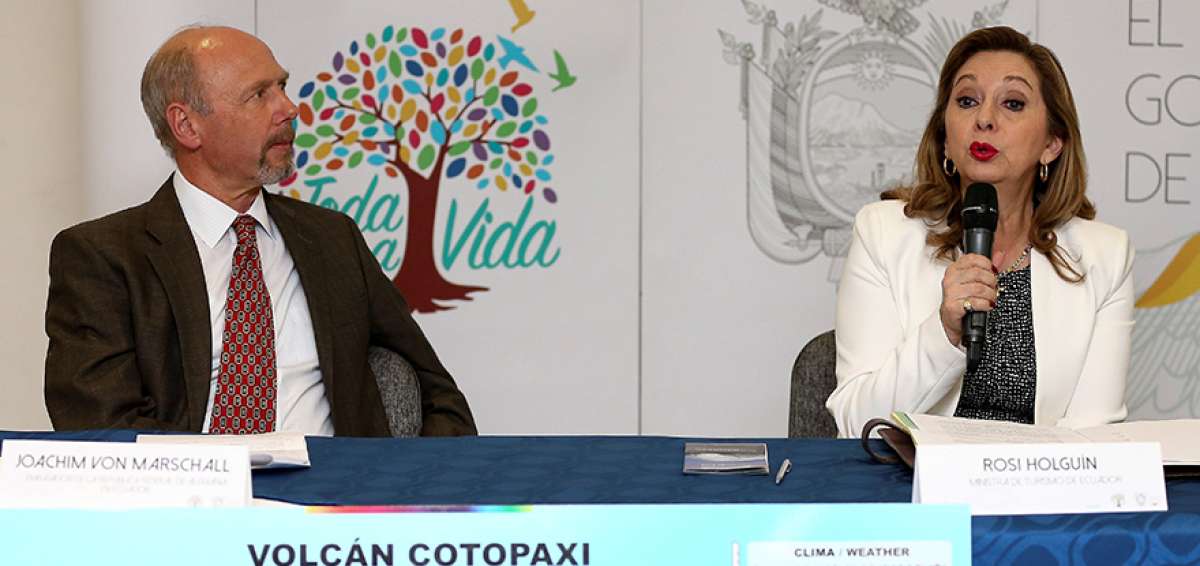 La ruta volc&aacute;nica ir&aacute; desde Tulc&aacute;n hasta Morona Santiago, indicaron el embajador Joachim Von Marschall y la ministra Rosi Prado de Holgu&iacute;n.  