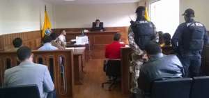 La diligencia se realiz&oacute; en el Juzgado Sexto de Garant&iacute;as Penales de Pichincha. 