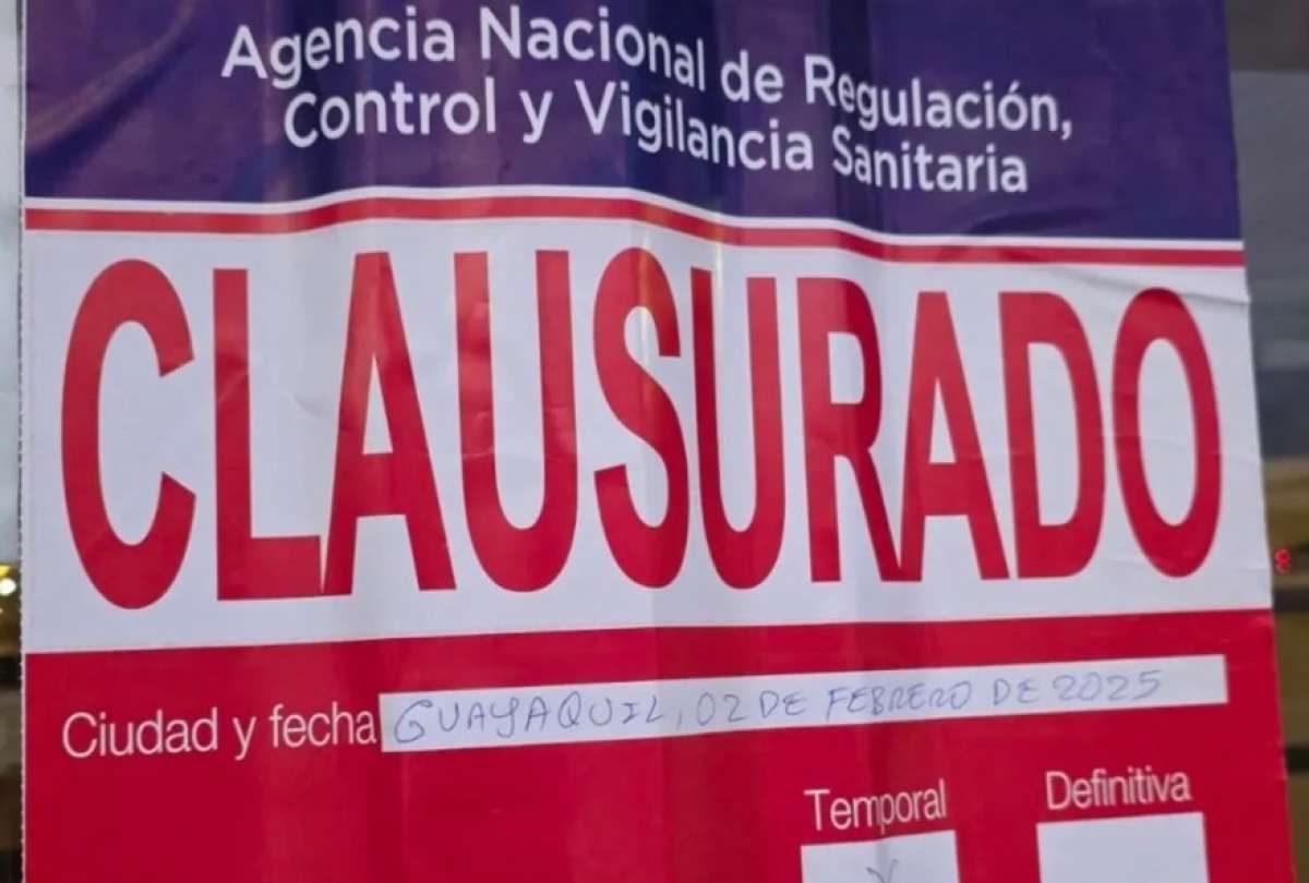 El local ubicado en el norte de Guayaquil fue cerrado.