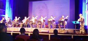 El Ensamble de Guitarras de Quito, bajo la direcci&oacute;n del maestro Tadashi Maeda, estuvo en la presentaci&oacute;n de la agenda 2020 del Teatro Sucre.