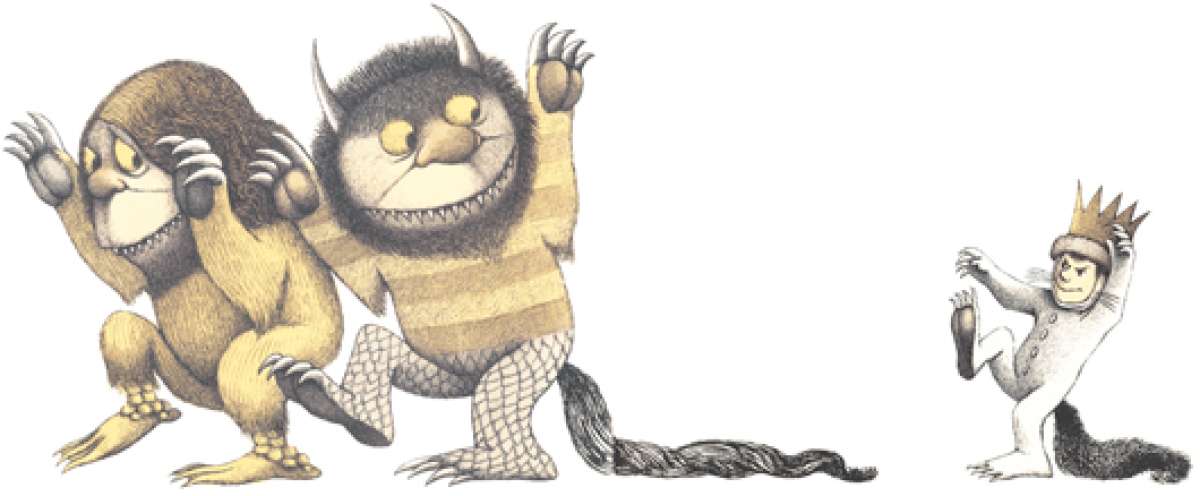 Ilustraciones de Maurice Sendak: Donde viven los monstruos