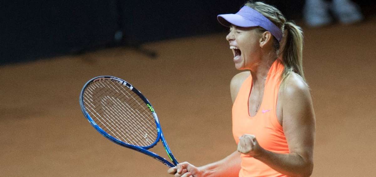 Sharapova regresa con triunfo tras 15 meses de suspensi&oacute;n por dopaje
