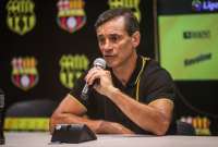Fabián Bustos considera que Barcelona SC tiene todavía sus opciones para el título del 2022. 