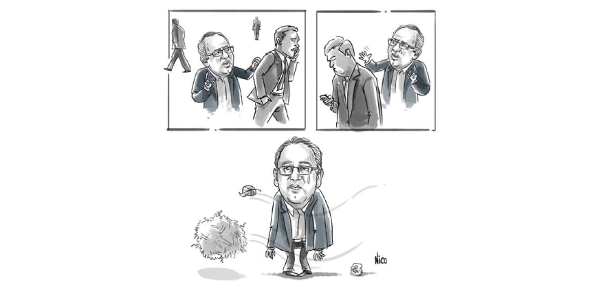 Solo, triste y agobiado