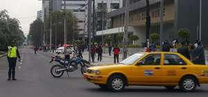 Varios tramos de la avenida Amazonas se cerraron.