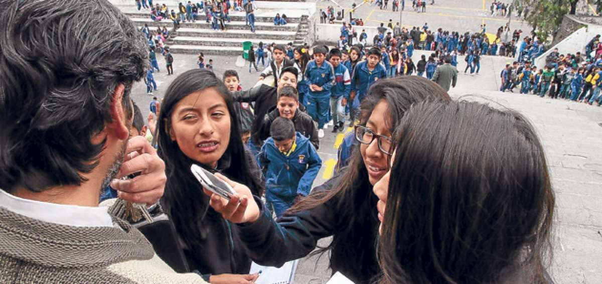 Los estudiantes de los clubes, durante 10 meses, participaron con entusiasmo en talleres en los que se abordaron temas como redacci&oacute;n, fotograf&iacute;a e Internet. Foto: Archivo/ El Tel&eacute;grafo