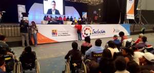 En la cita se escuch&oacute; un mensaje del exvicepresidente Len&iacute;n Moreno.