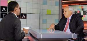 Ernesto Samper durante la entrevista.