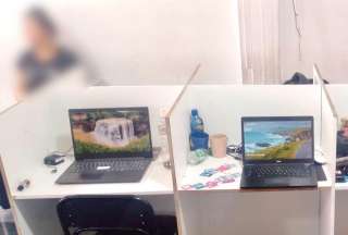 Empresa presuntamente dedicada a la extorsión digital fue allanada de Quito