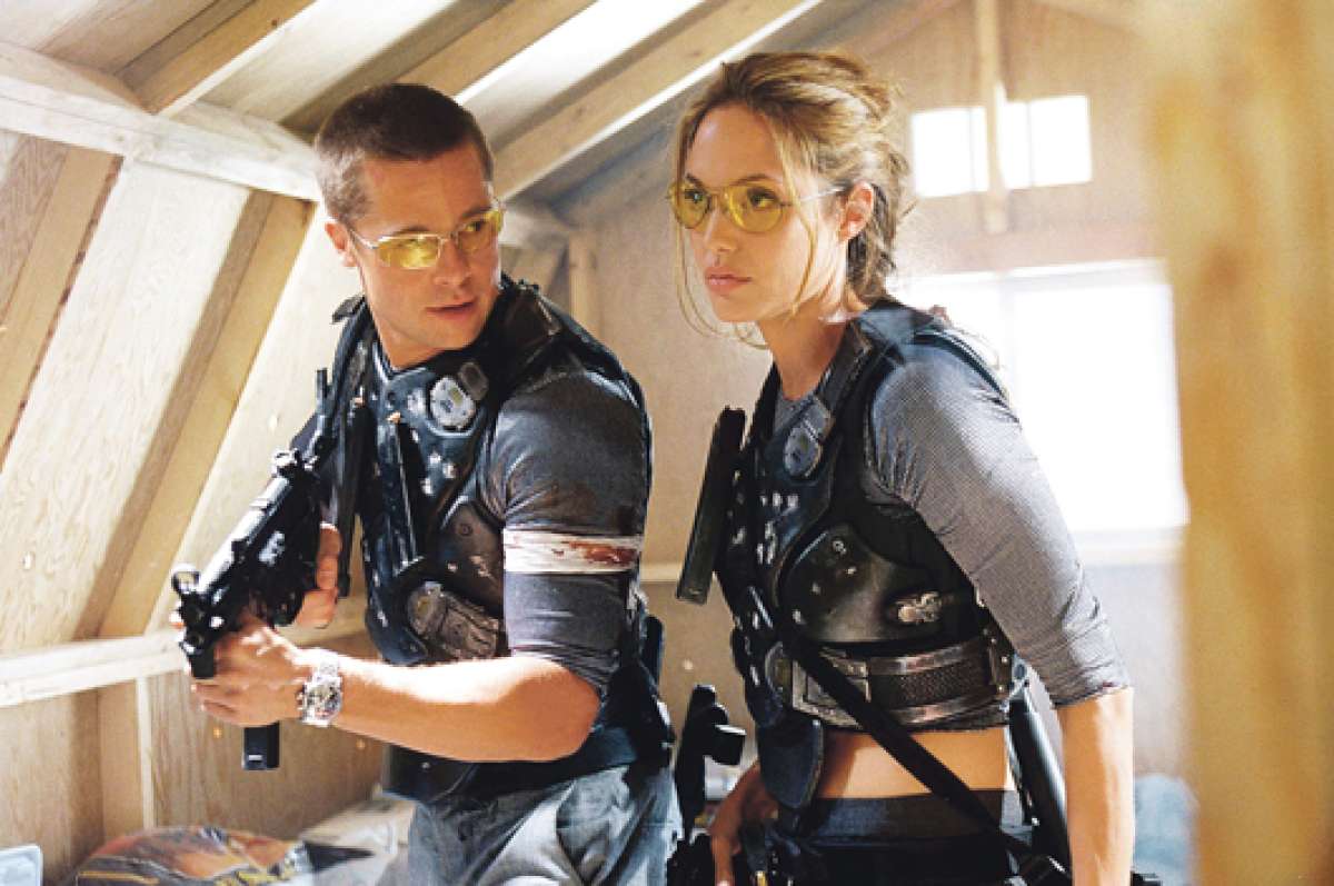 Brad Pitt y Angelina Jolie actuaron juntos en &lsquo;Mr. & Mrs. Smith&rsquo; (2005).