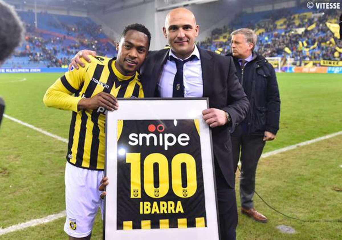 Renato Ibarra cumpli&oacute; 100 partidos con el Vitesse