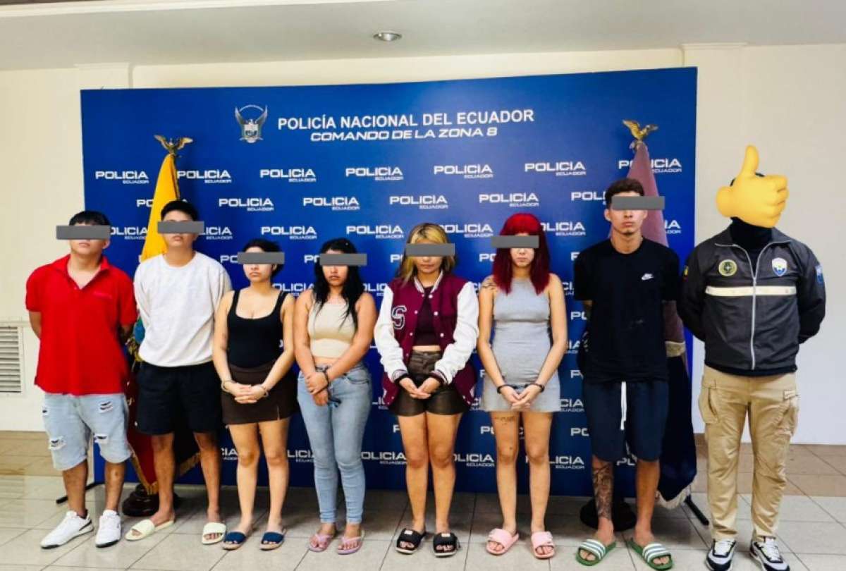 En el operativo policial se detuvieron a siete sujetos. 