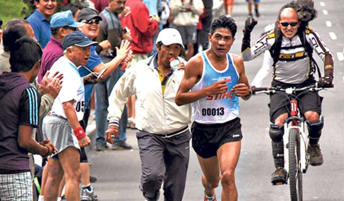 El cotopaxense Segundo Jami se adapt&oacute; sin problemas al clima de Salinas, lo que le ayud&oacute; a ganar sin problemas en Nacional de Cross Country. Foto: Internet