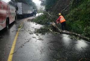ECU 911 refuerza monitoreo vial: cierres por derrumbes y alertas por calzada mojada en varias provincias